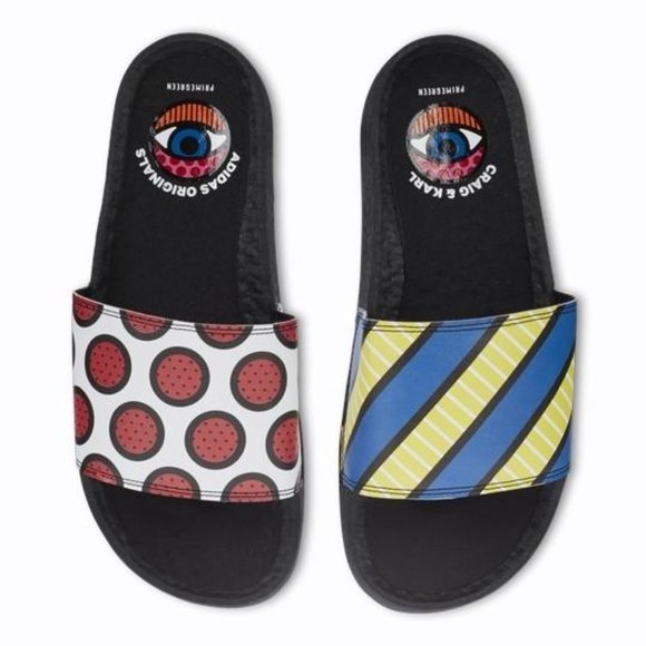 ADIDAS Adilette Boost Craig and Karl Swim Slides Sandals Men\'s Sz 8 (GY5351) main image 8
